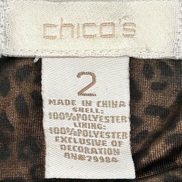 Chico’s Faux Fur collar & cuffs 3 button jacket in Chocolate Brown size Large - Picture 2 of 12